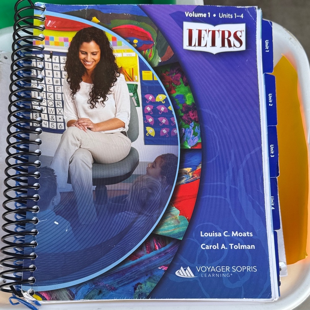 LETRS Volume 1 Units 1-4 Spiral Textbook; Science of Reading